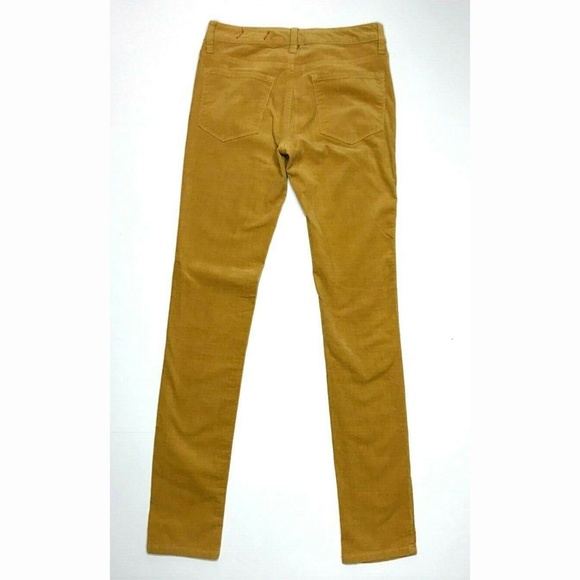 Chor 3 Yellow Stretch Cord Low Rise Skinny Jeans - Picture 3 of 8